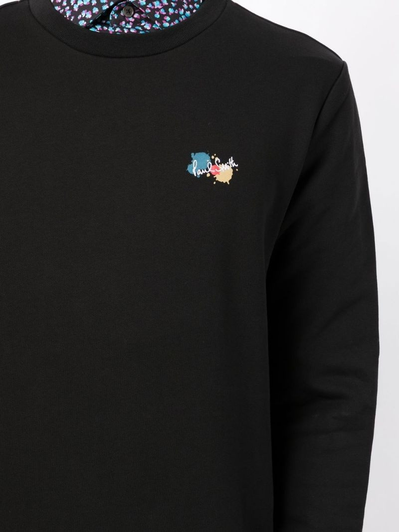 Navy Paint Splatter Sweatshirt 5