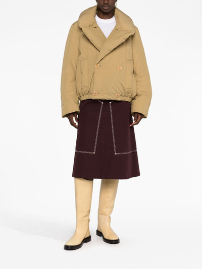 Lemaire wide-lapels puffer jacket outlook