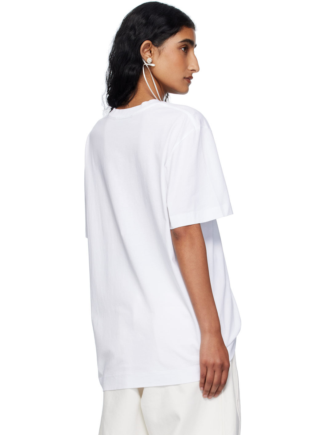 White Ribbon Bow Tail T-shirt - 3