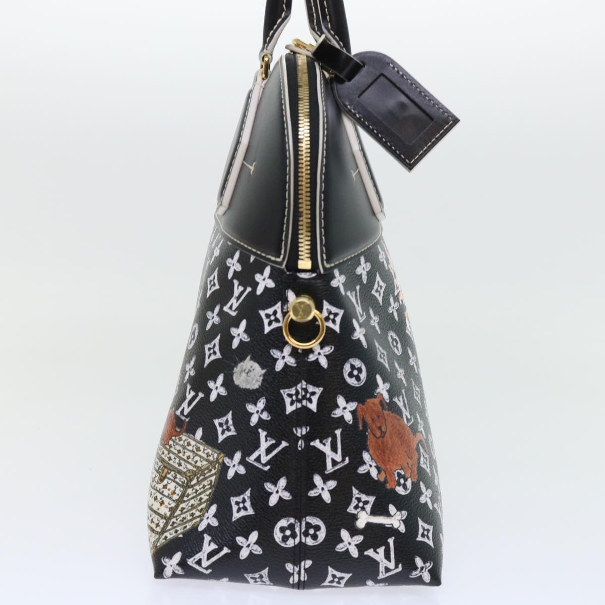 LOUIS VUITTON Catgram Alma Souple Hand Bag Black M44403 - 4