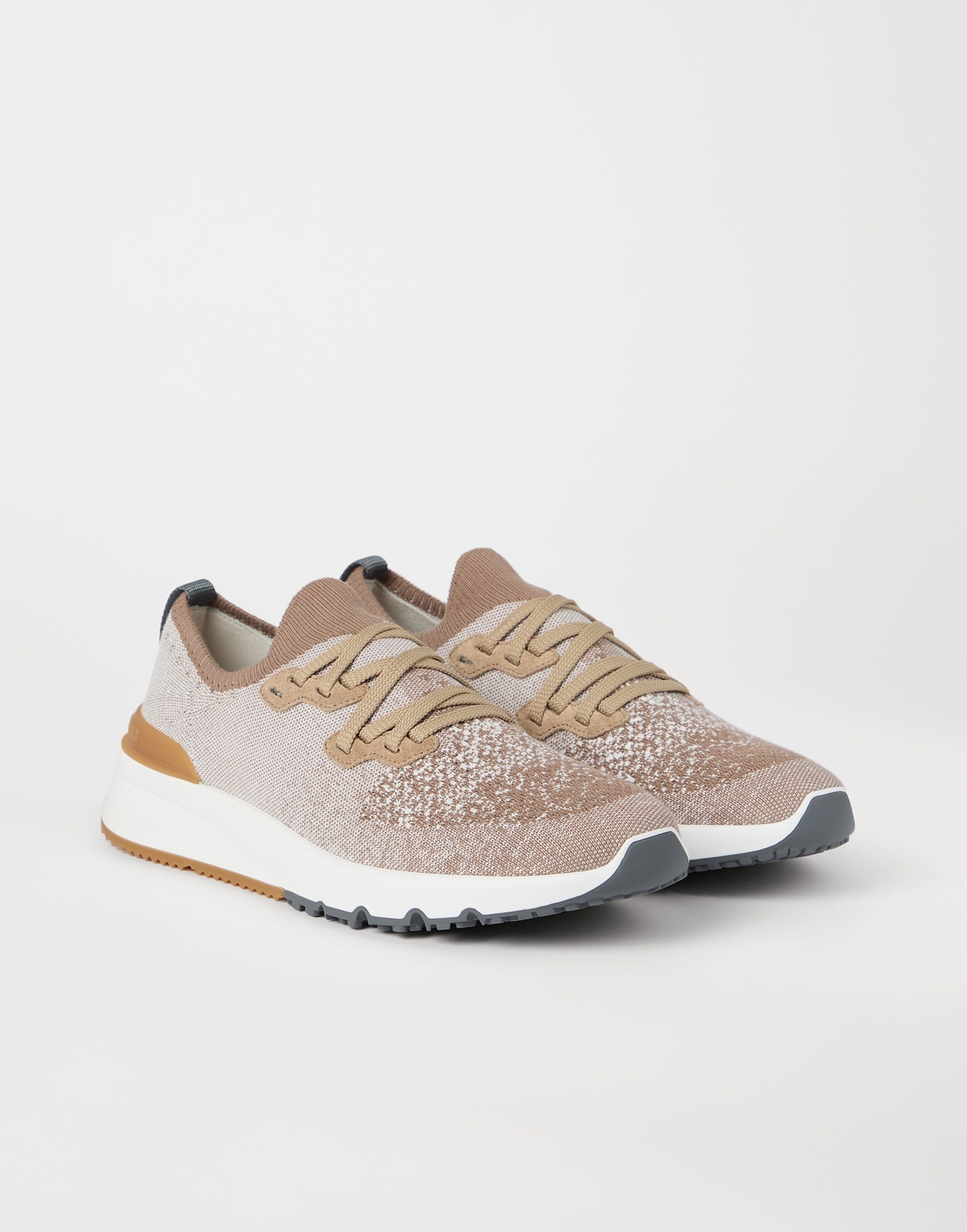 Cotton chiné knit runners - 1
