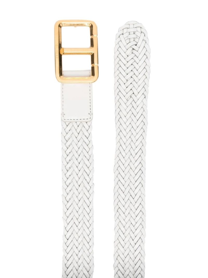 interwoven leather belt - 2