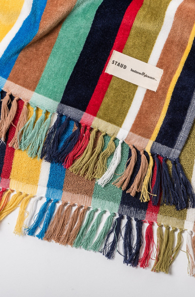 STAUD BEACH TOWEL MARKET STRIPE 4