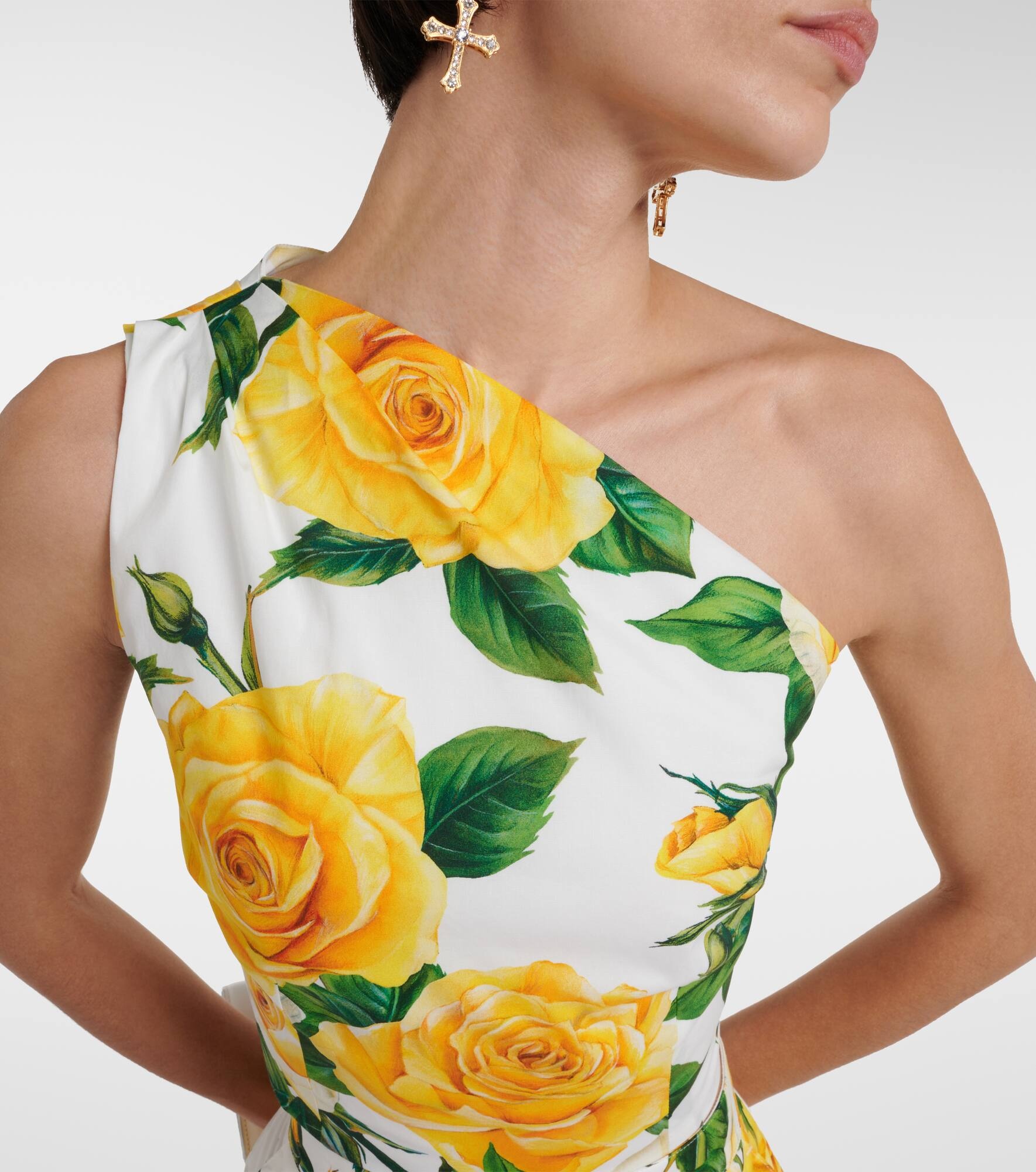 Floral one-shoulder top - 4