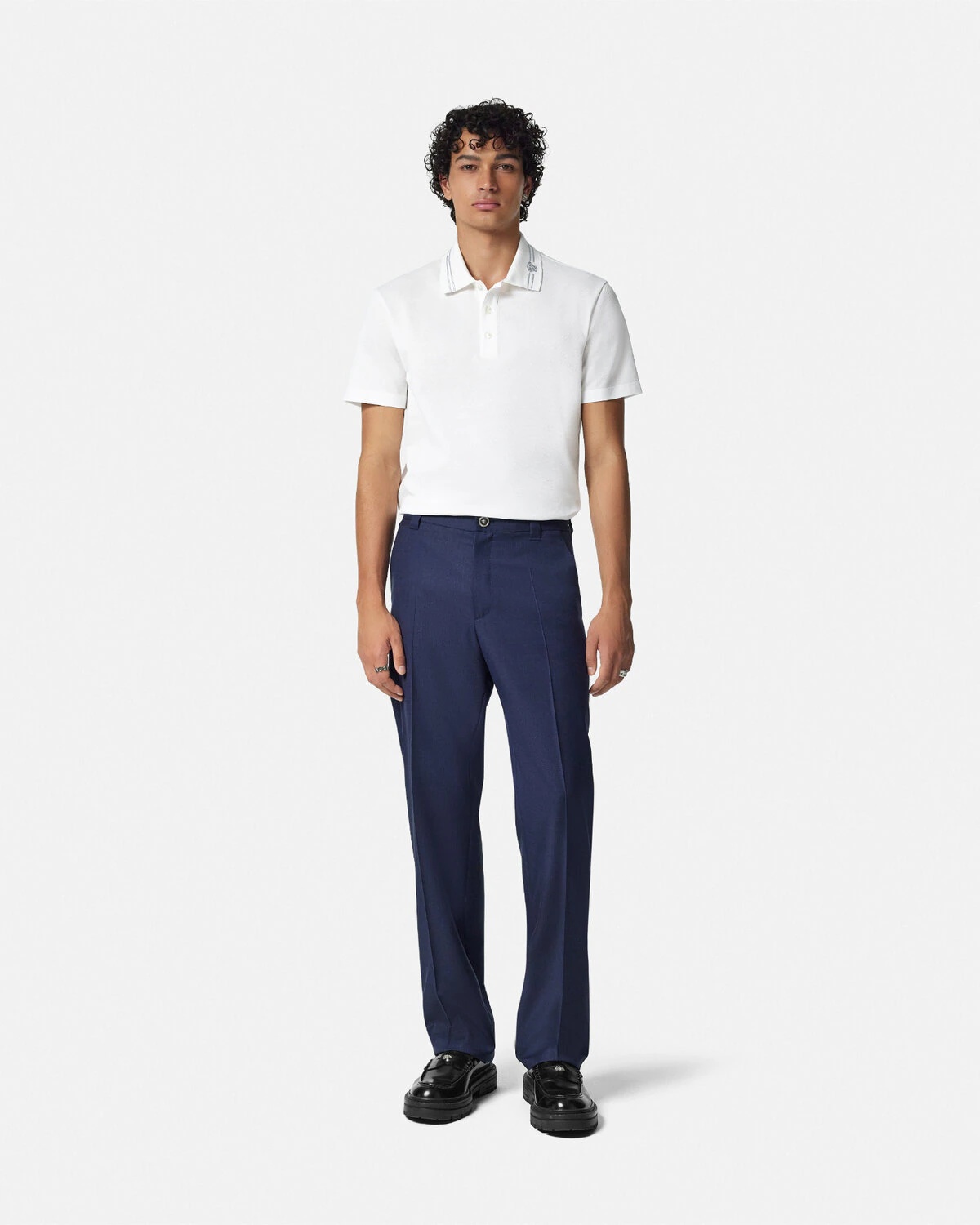 Embroidered Medusa Polo Shirt - 2