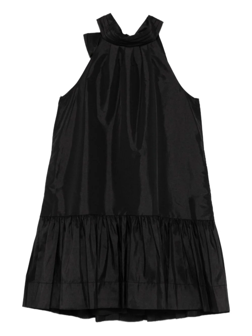 tie-fastening mini dress - 1