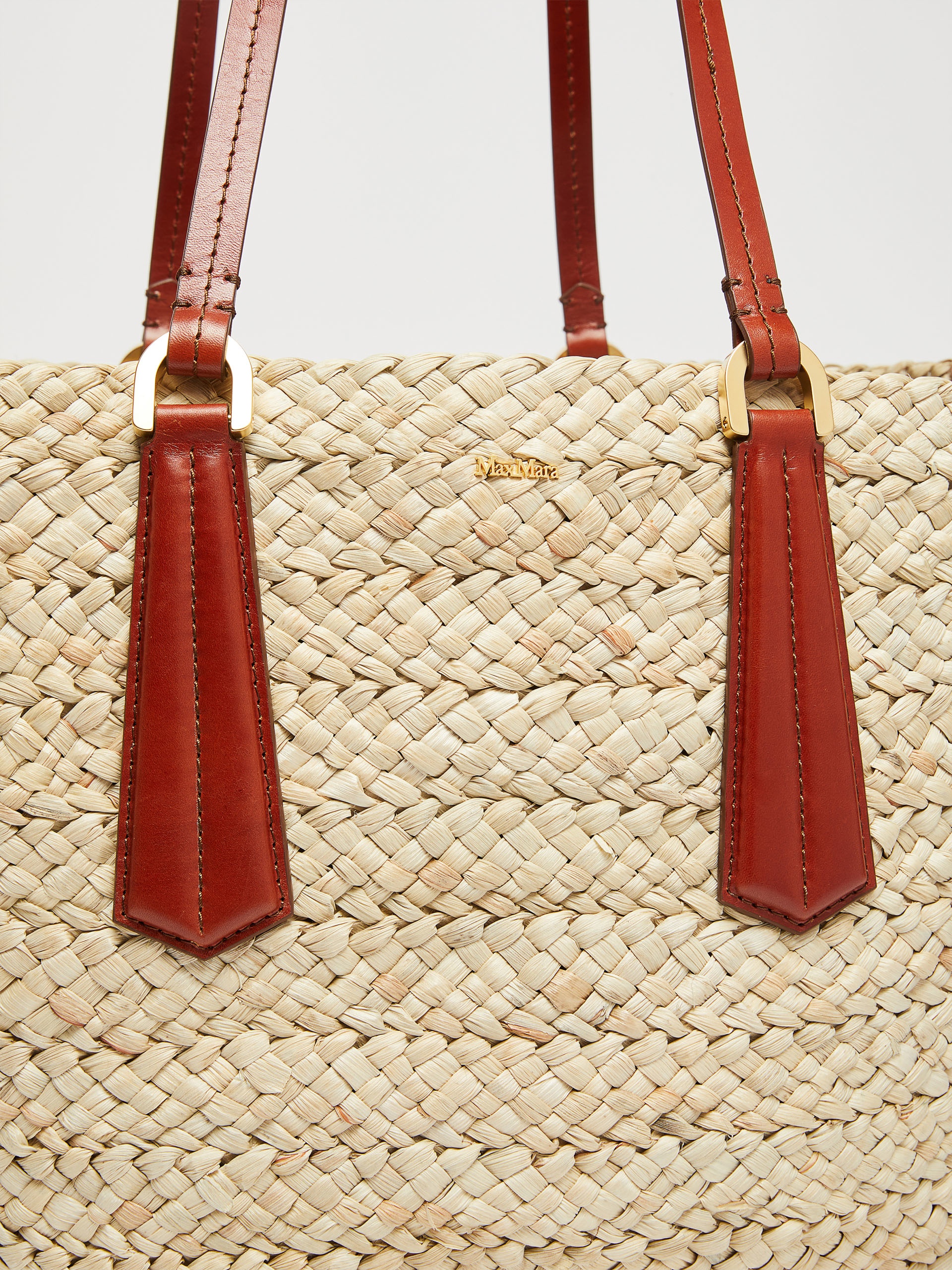 PANIERXL Straw bucket bag - 4
