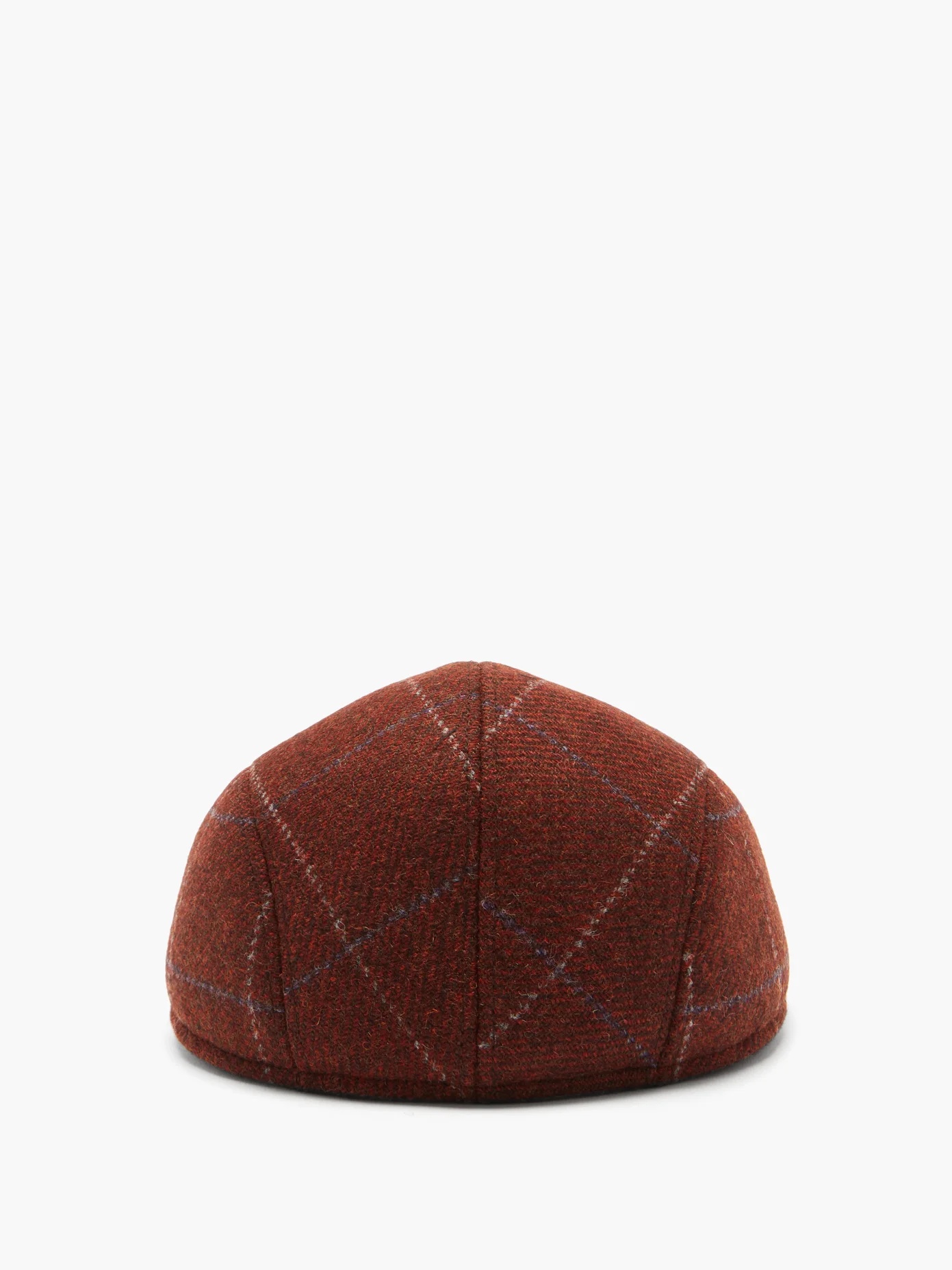 Checked wool flat cap - 3