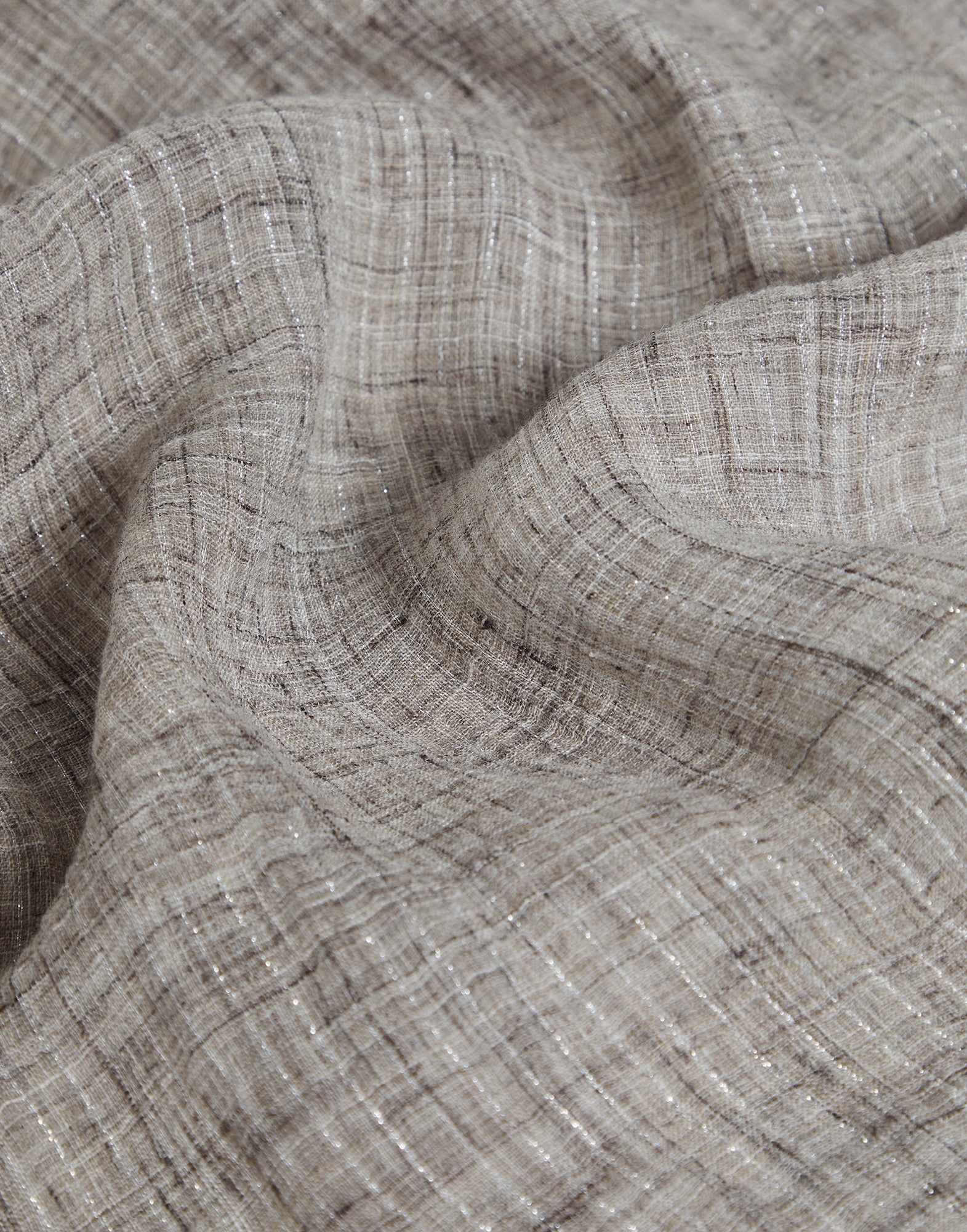 Sparkling mélange linen scarf - 3