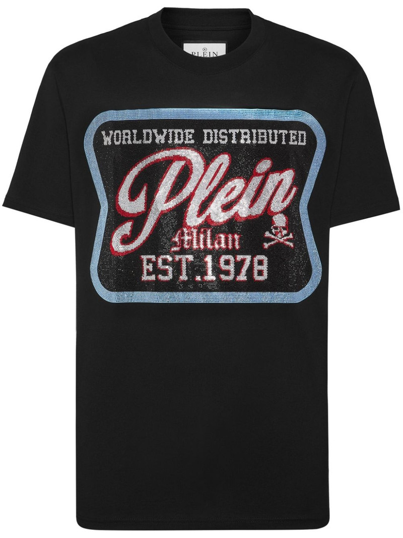 logo-patch crew-neck T-shirt 1