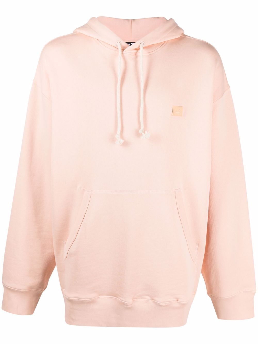 face-patch oversized hoodie - 1