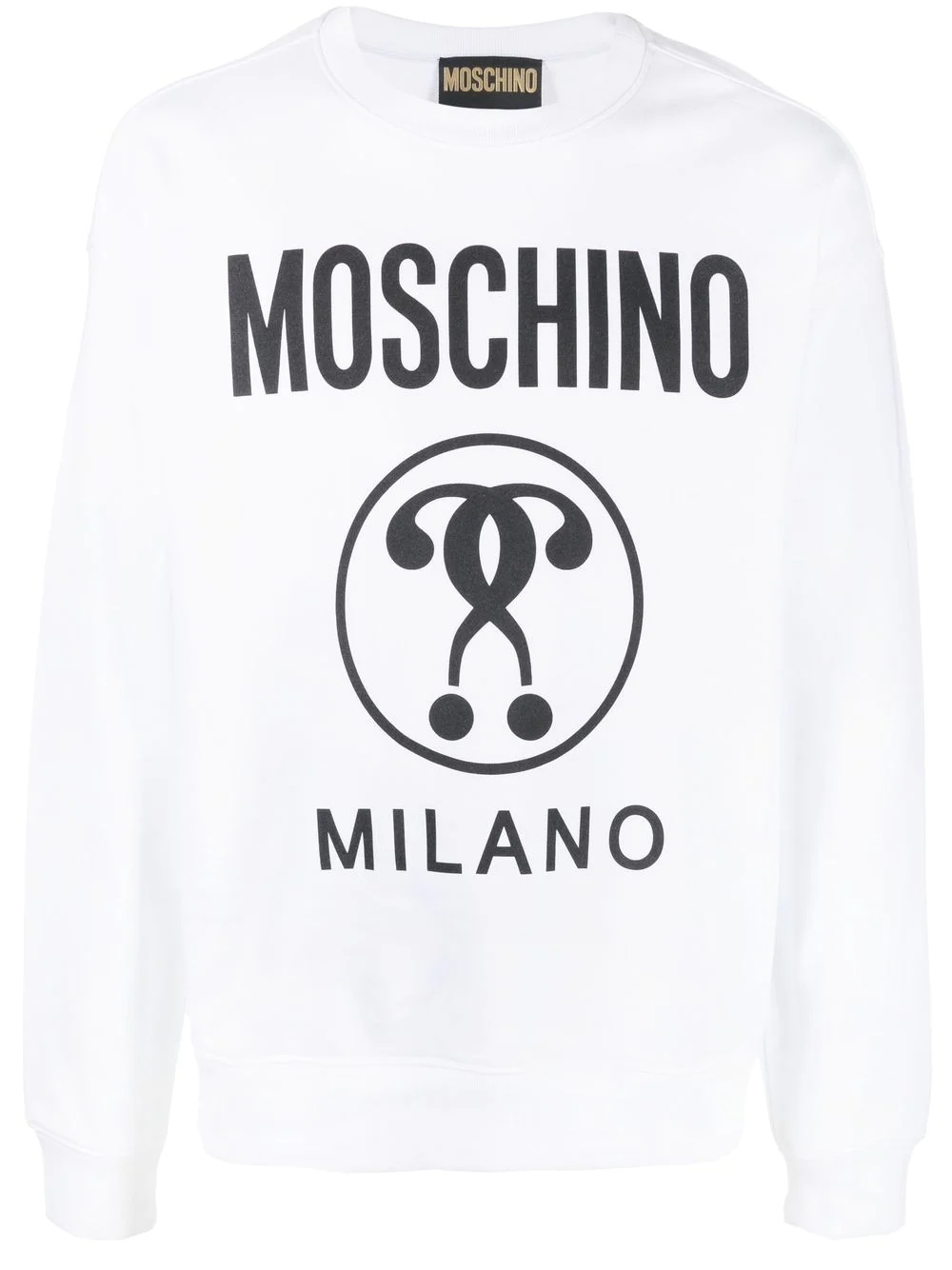 logo-print detail sweatshirt - 1