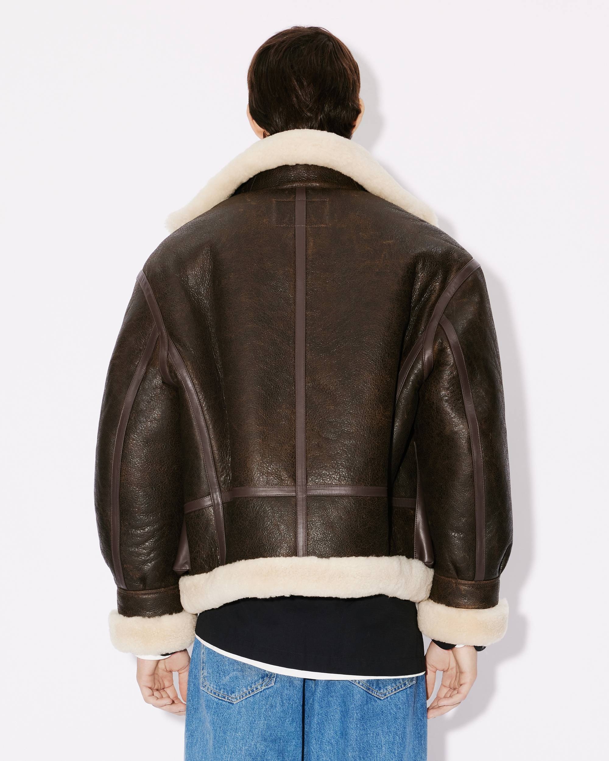 Leather aviator jacket - 2