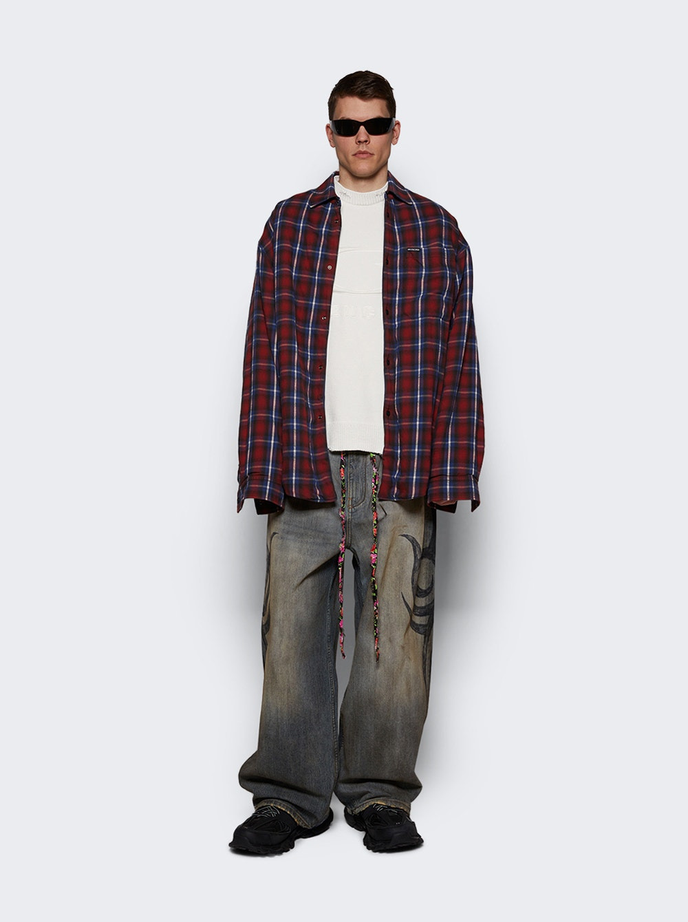 Lined Shirt Red And Blue - 5