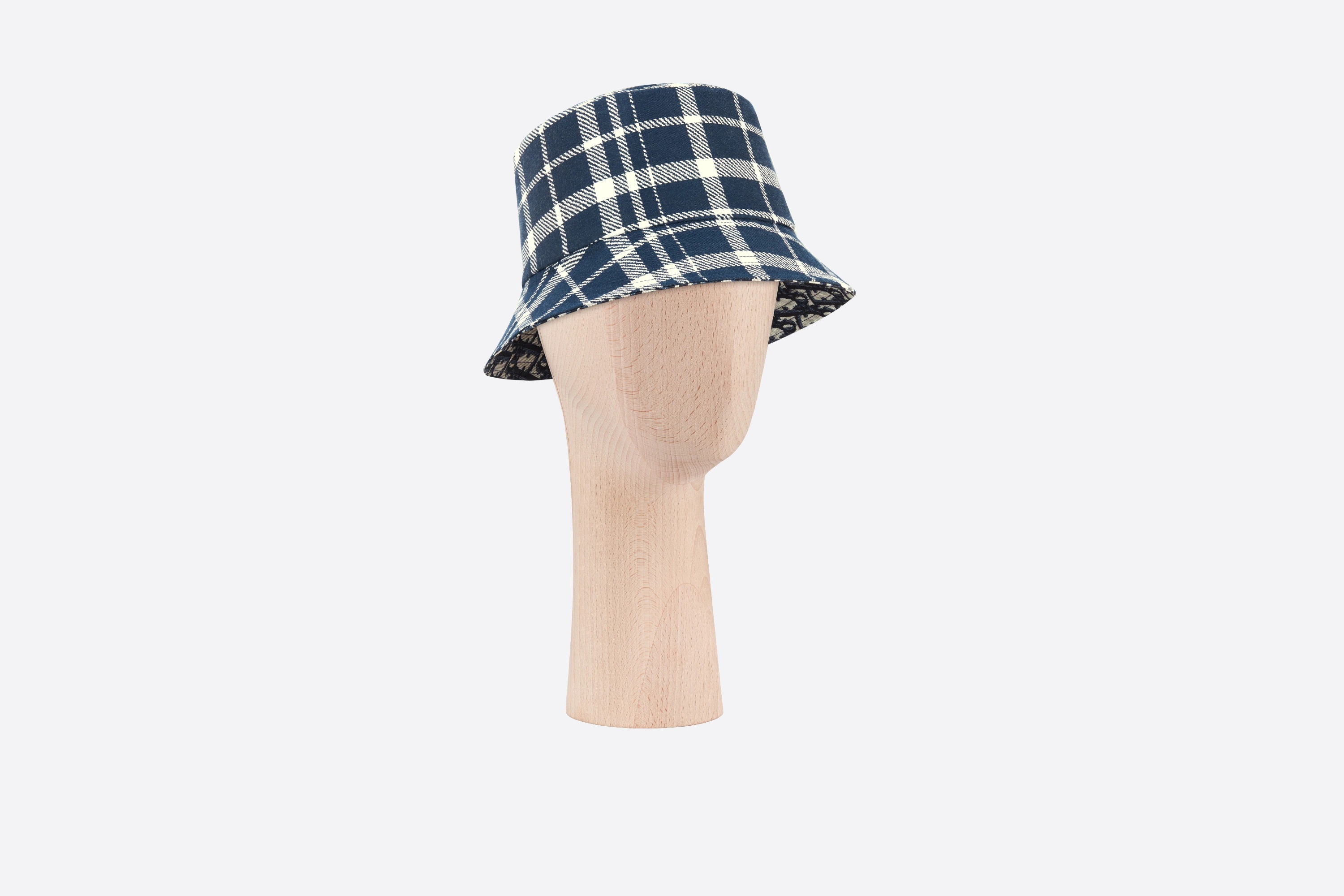 Reversible Check'n'Dior Pop Small Brim Bucket Hat - 1