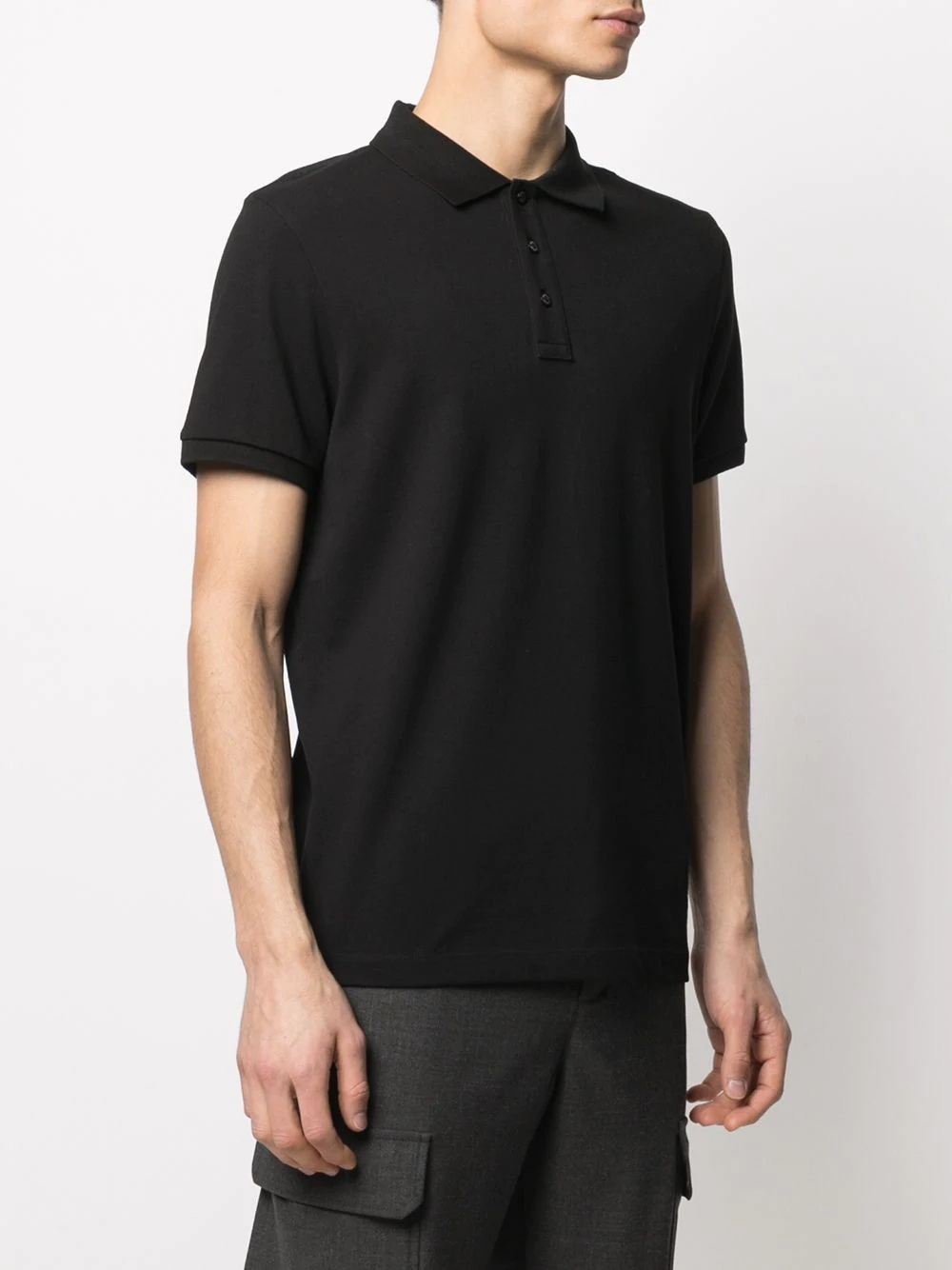 logo-print polo shirt - 3