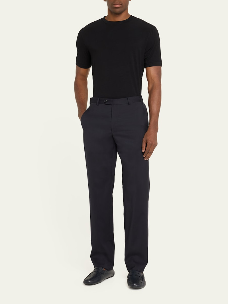 GIORGIO ARMANI Men's Textured Stretch T-Shirt outlook