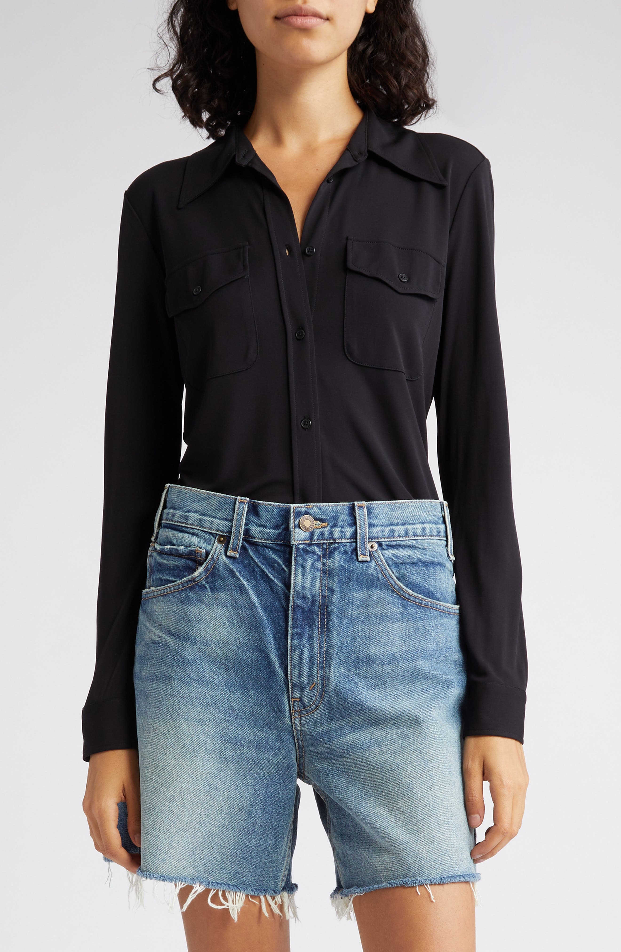 Aveline Pocket Button-Up Shirt - 1