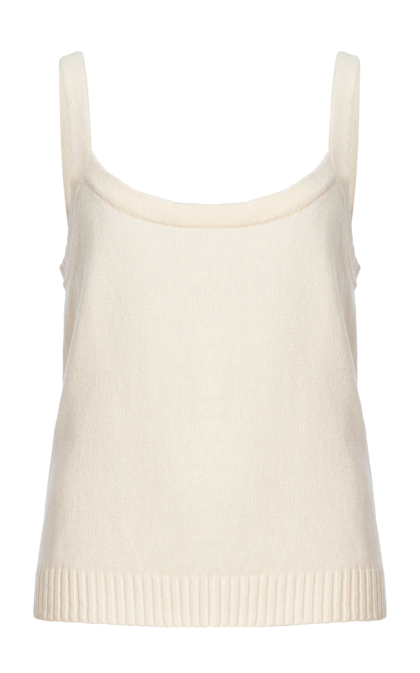 July Linen-Cotton Knit Tank Top - 1