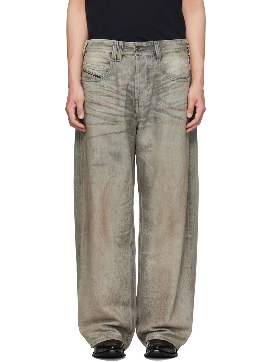 Gray Regular Waist 1997 D-Enim-M Relaxed Jeans - 1