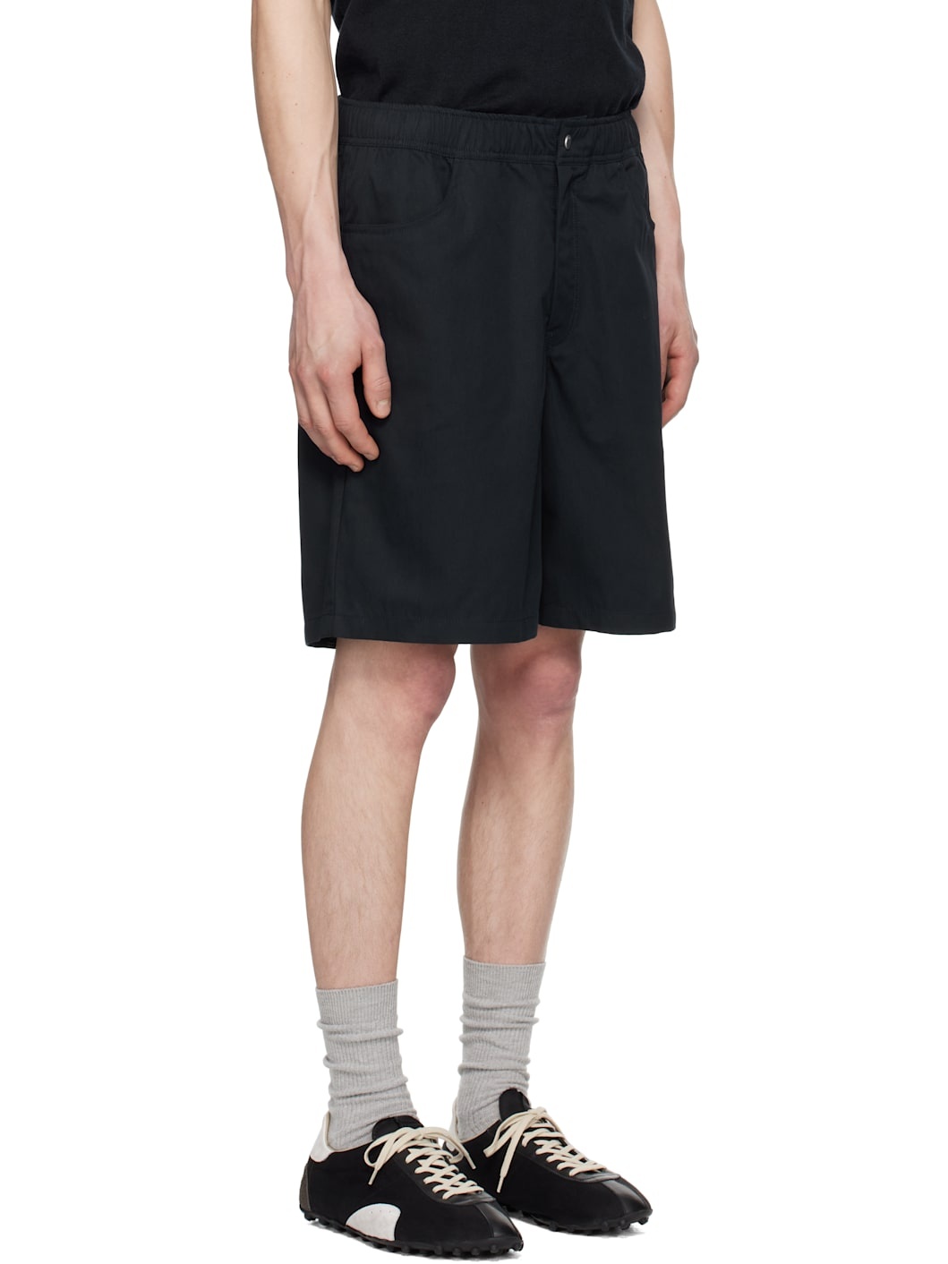 Navy Ragnar Fine Broken Twill Shorts - 2
