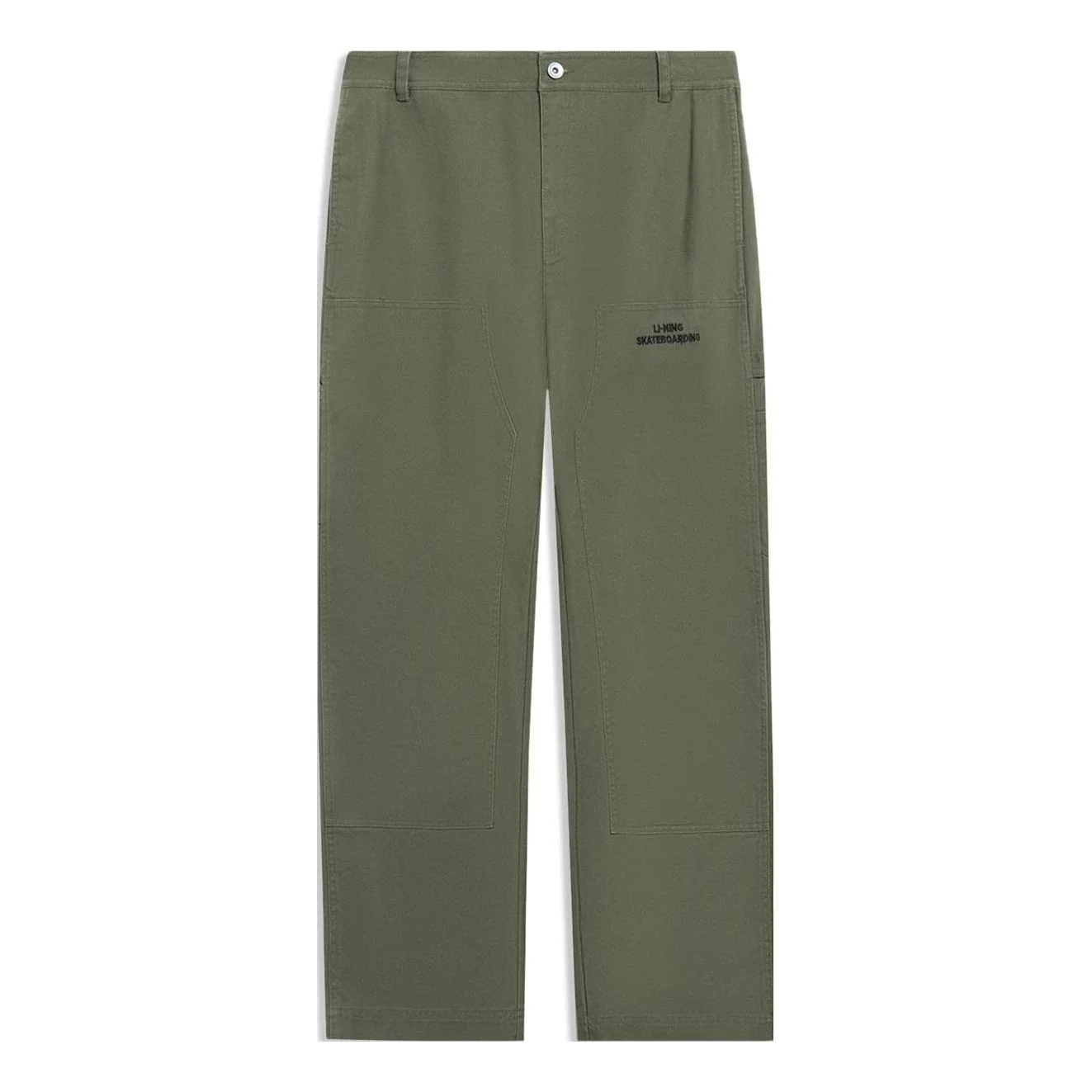 Li-Ning Skateboarding Graphic Straight Pants 'Military Green' AKXT049-2 - 1
