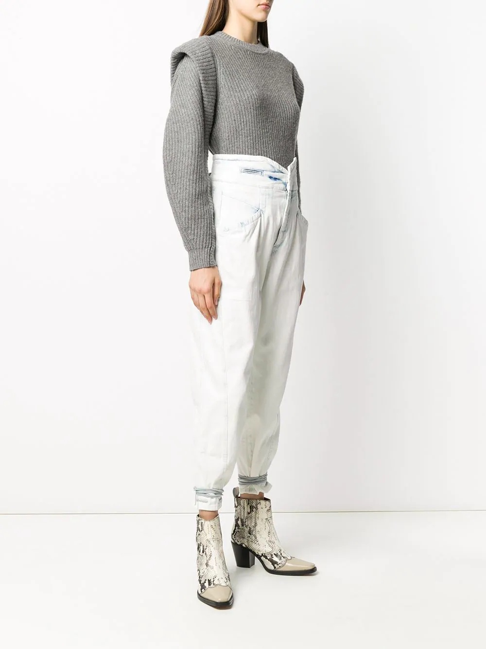 high-rise tapered jeans - 3