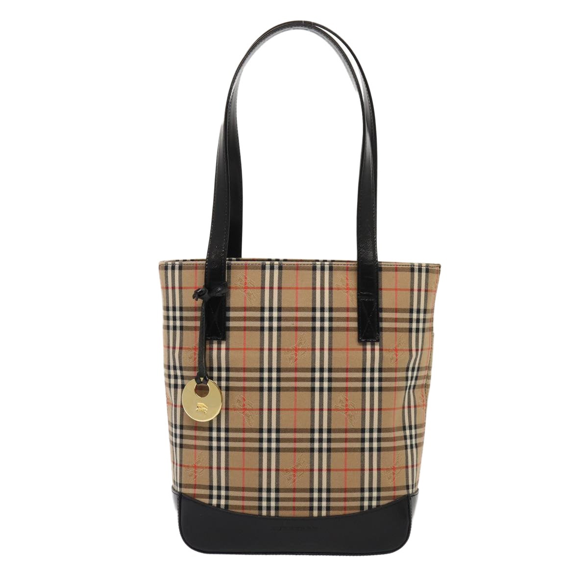 Burberry Nova Check Tote Bag Canvas Beige Gold - 12
