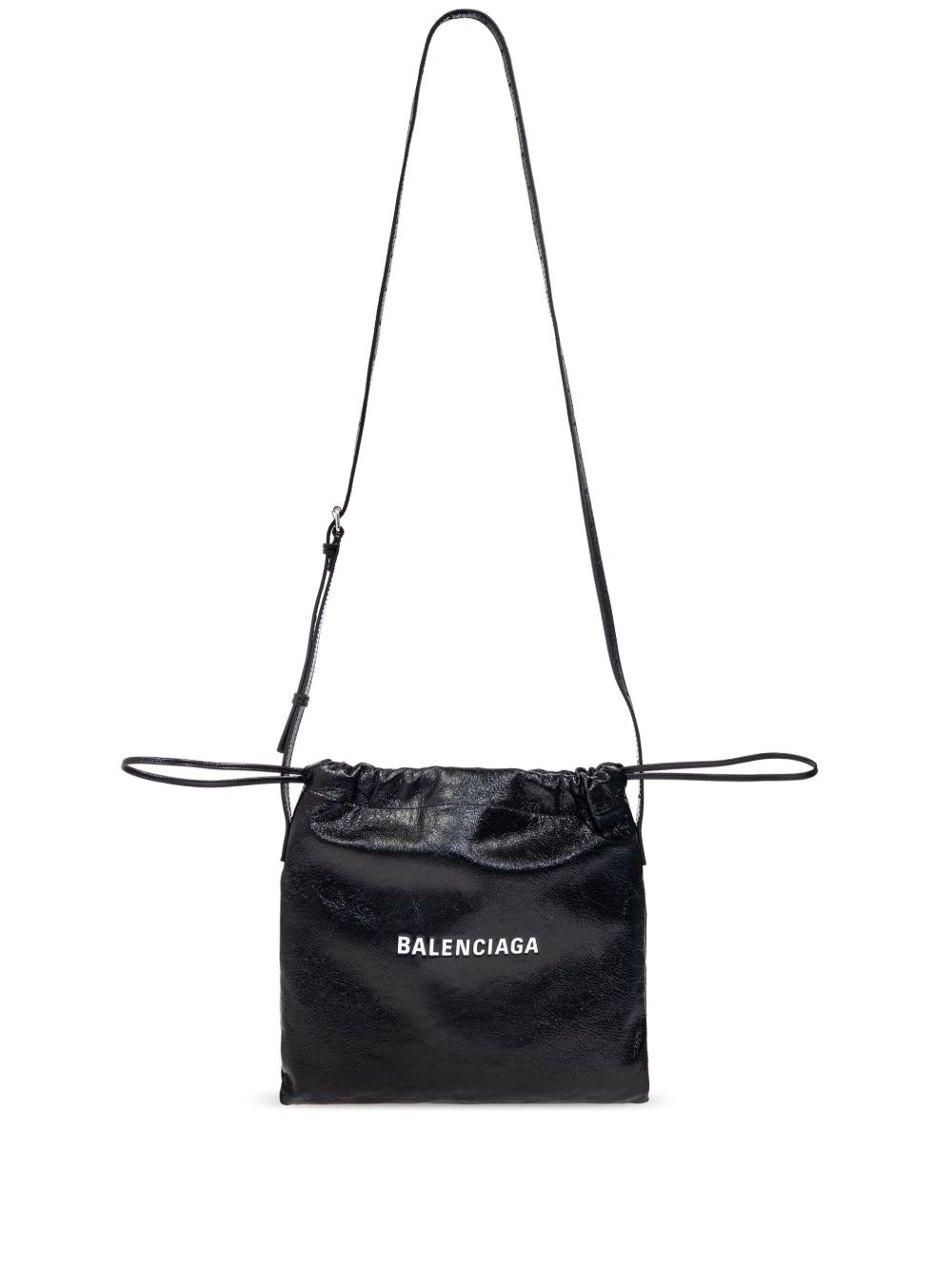 logo-print messenger bag - 1