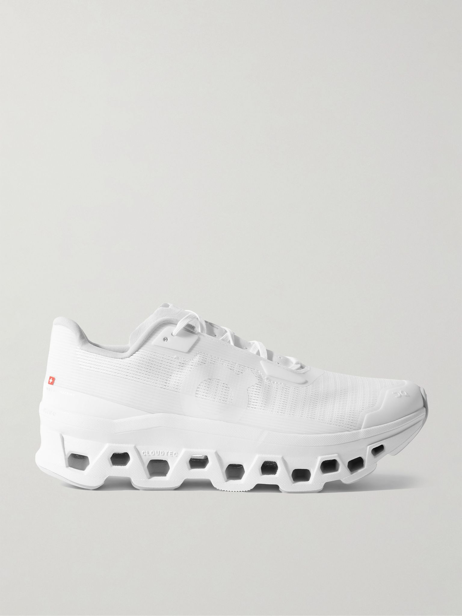 Cloudmonster Void Rubber-Trimmed Mesh Running Sneakers White - 1