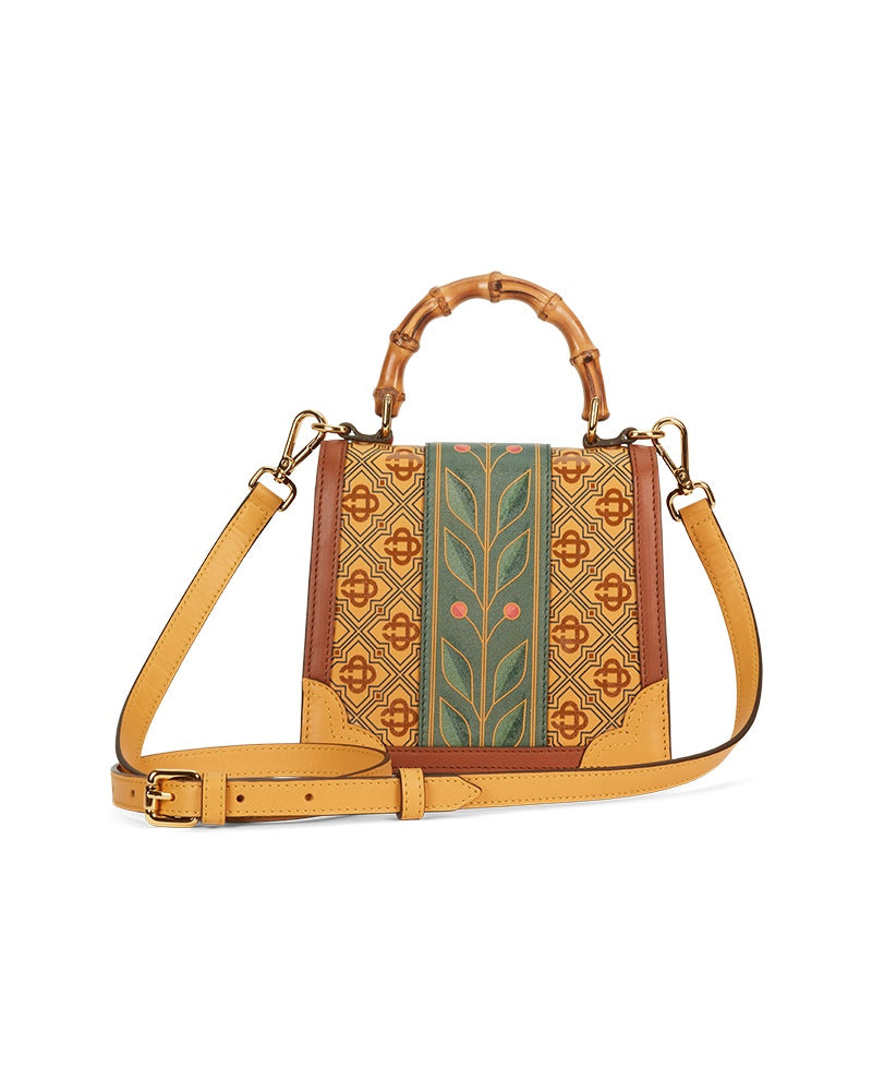 Brown Laurel Mini Jeanne Bag | Casablanca Paris - 3