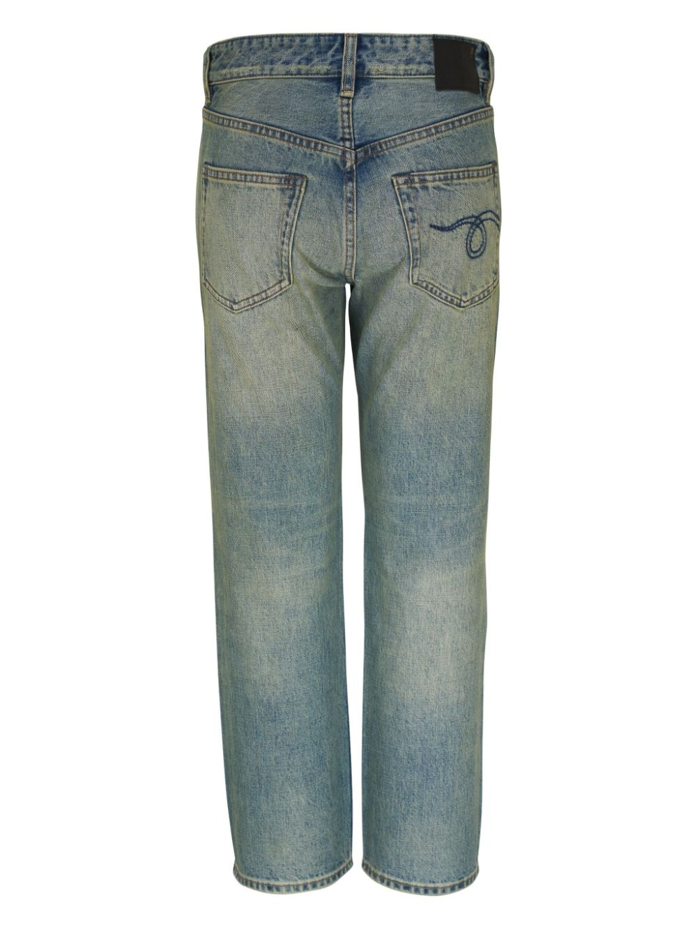 logo-appliquÃ© straight jeans - 2