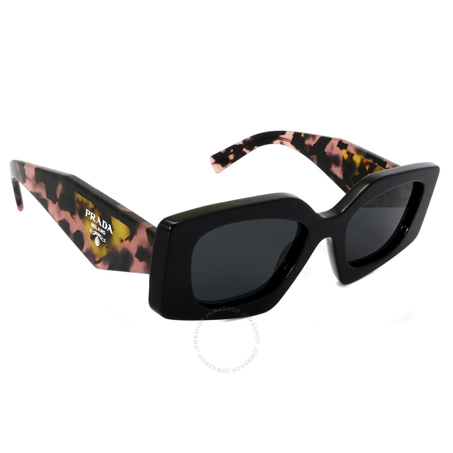 Prada Dark Grey Irregular Ladies Sunglasses PR 15YS 1AB5S0 51 - 2