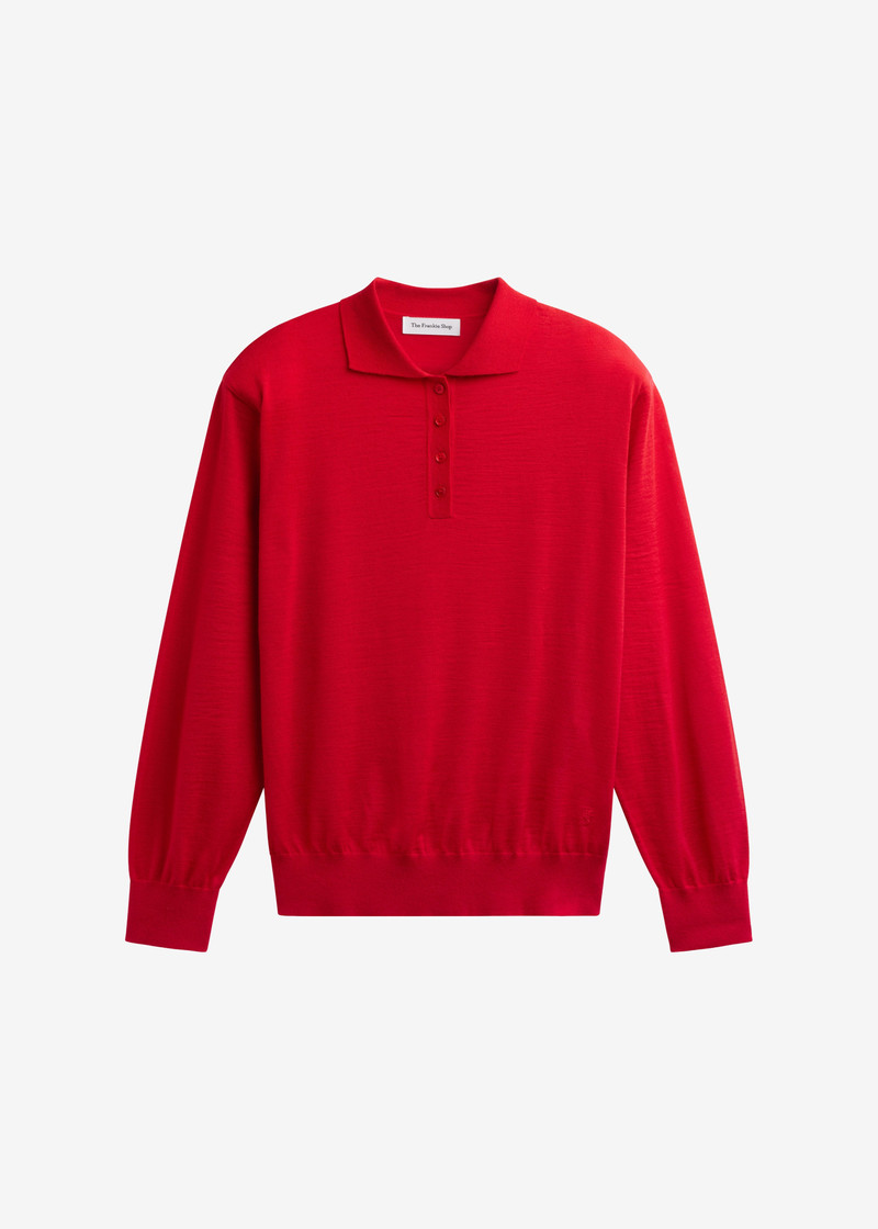 Avallon Padded Knit Polo - Red 1