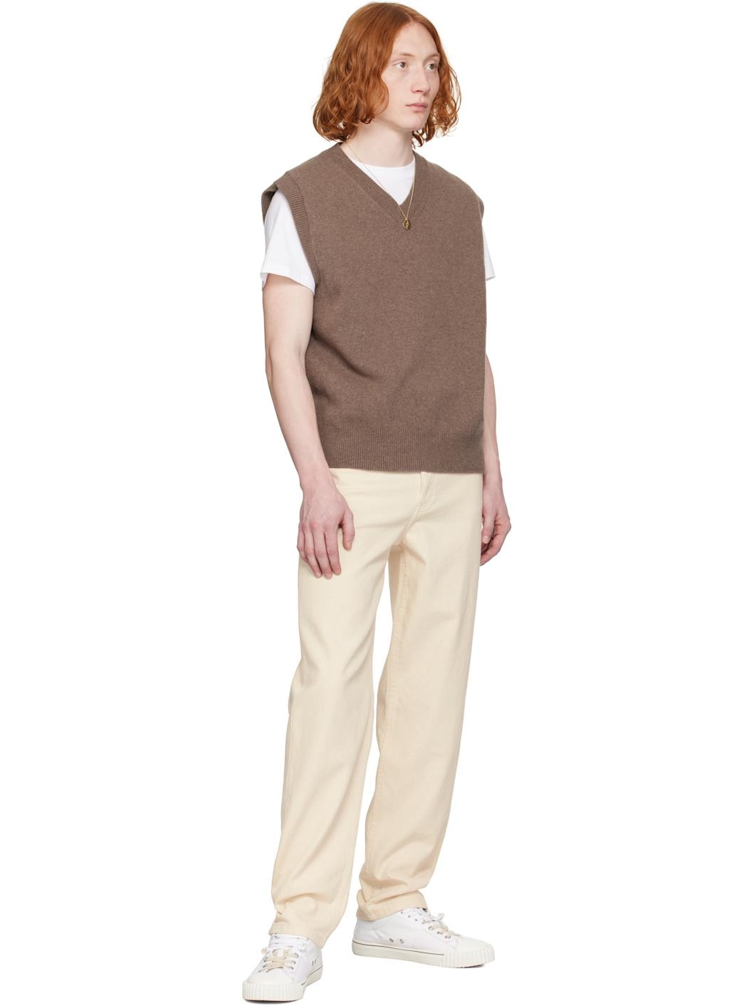 A. P.C. Off-White Fairfax Jeans - 4