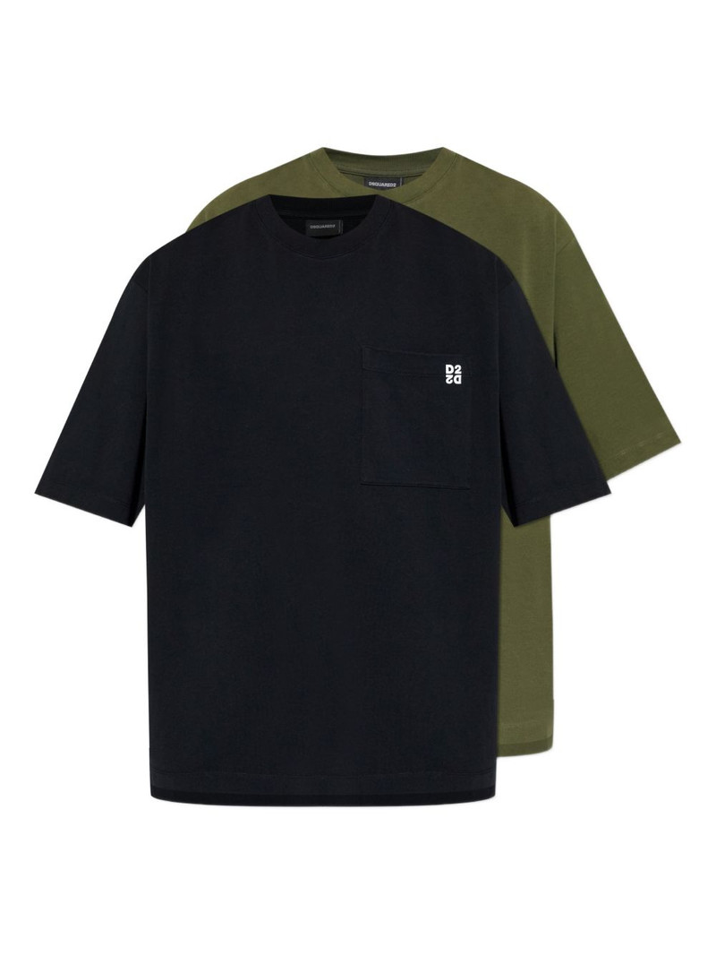 chest-pocket logo-detail T-shirt (set of two) 1