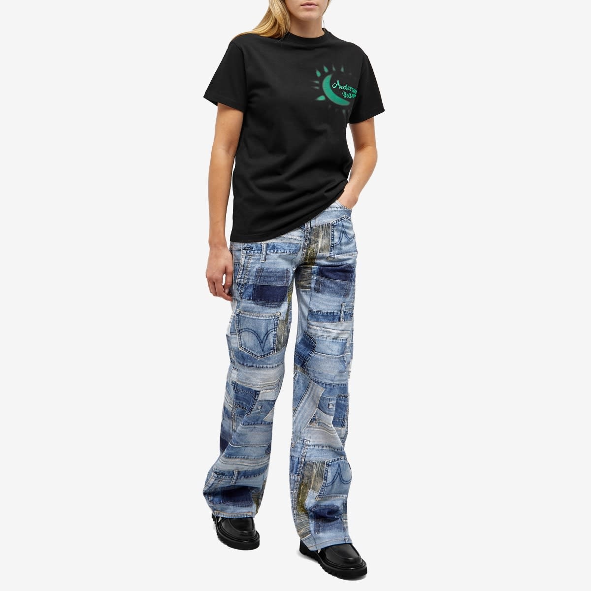 Andersson Bell BRNO Patchwork Print Wide Jean - 4