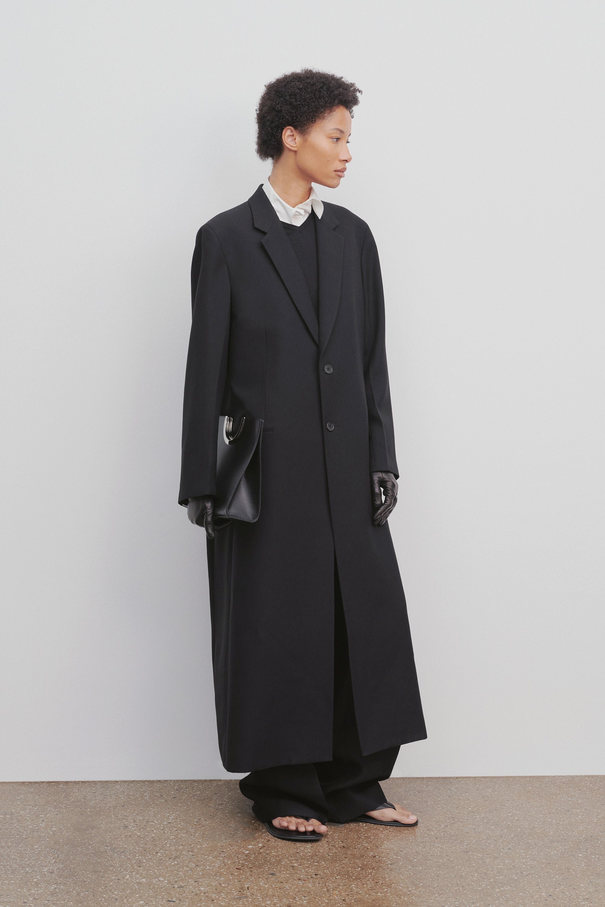 Cheval Coat in Virgin Wool and Mohair - 3