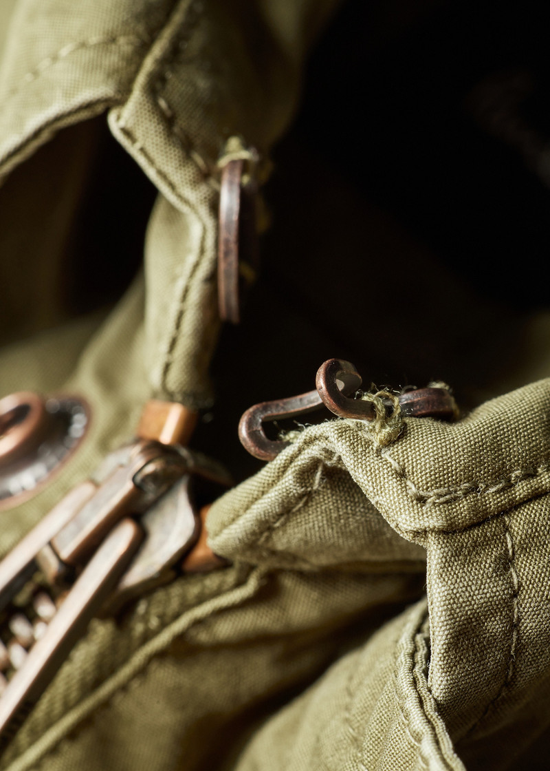 Khaki Cotton Utility Jacket 7