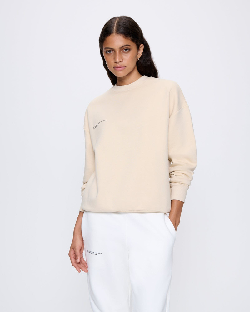 PANGAIA Womens 365 Heavyweight Sweatshirt - Sand outlook