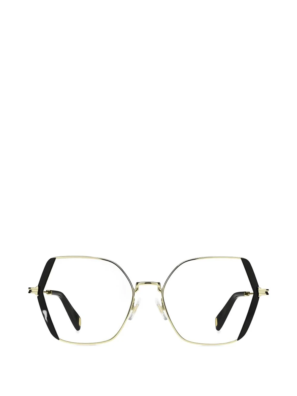 geometric-frame glasses - 1