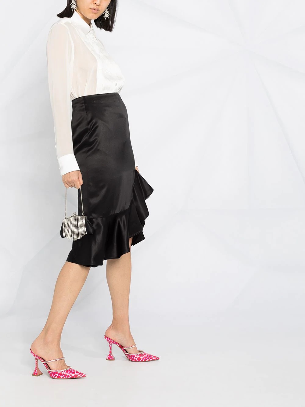 ruffle-trimmed skirt - 4