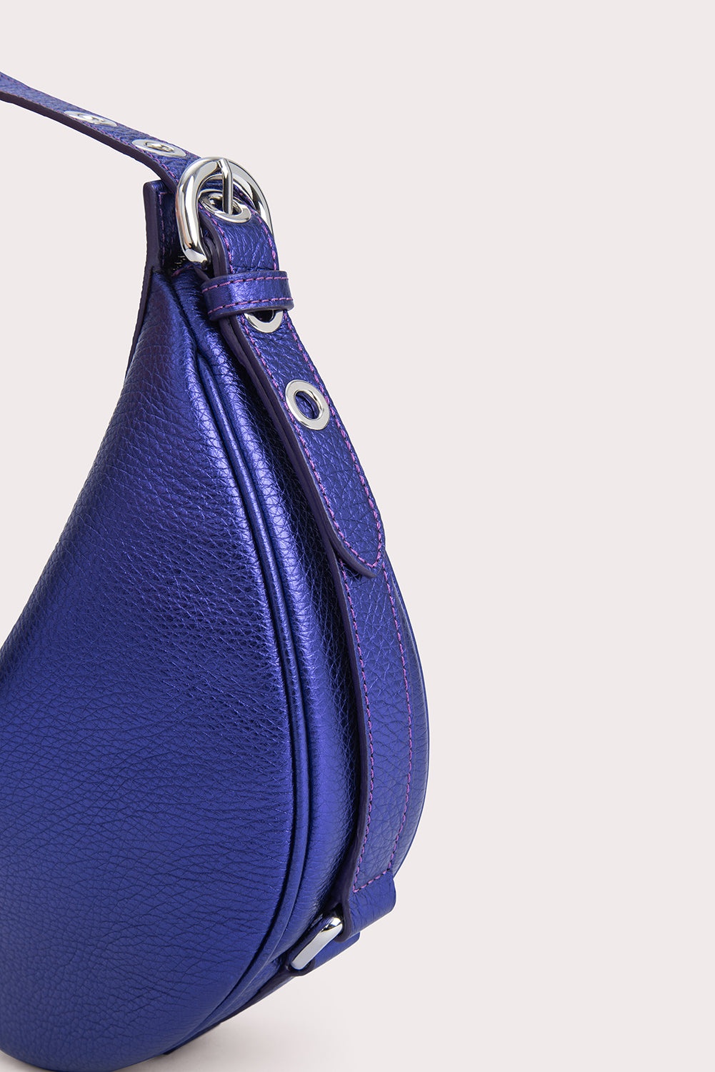 Gib Ultraviolet Metallic Grain Leather - 6