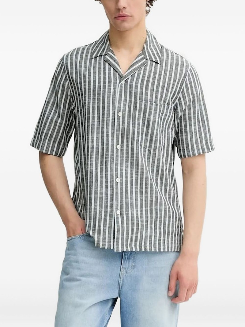 striped short-sleeve shirt 1