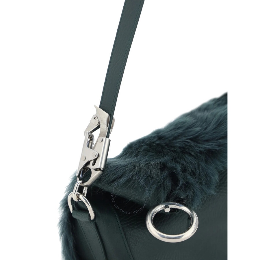 Burberry Small Knight Shearling Zipped Shoulder Bag - 4