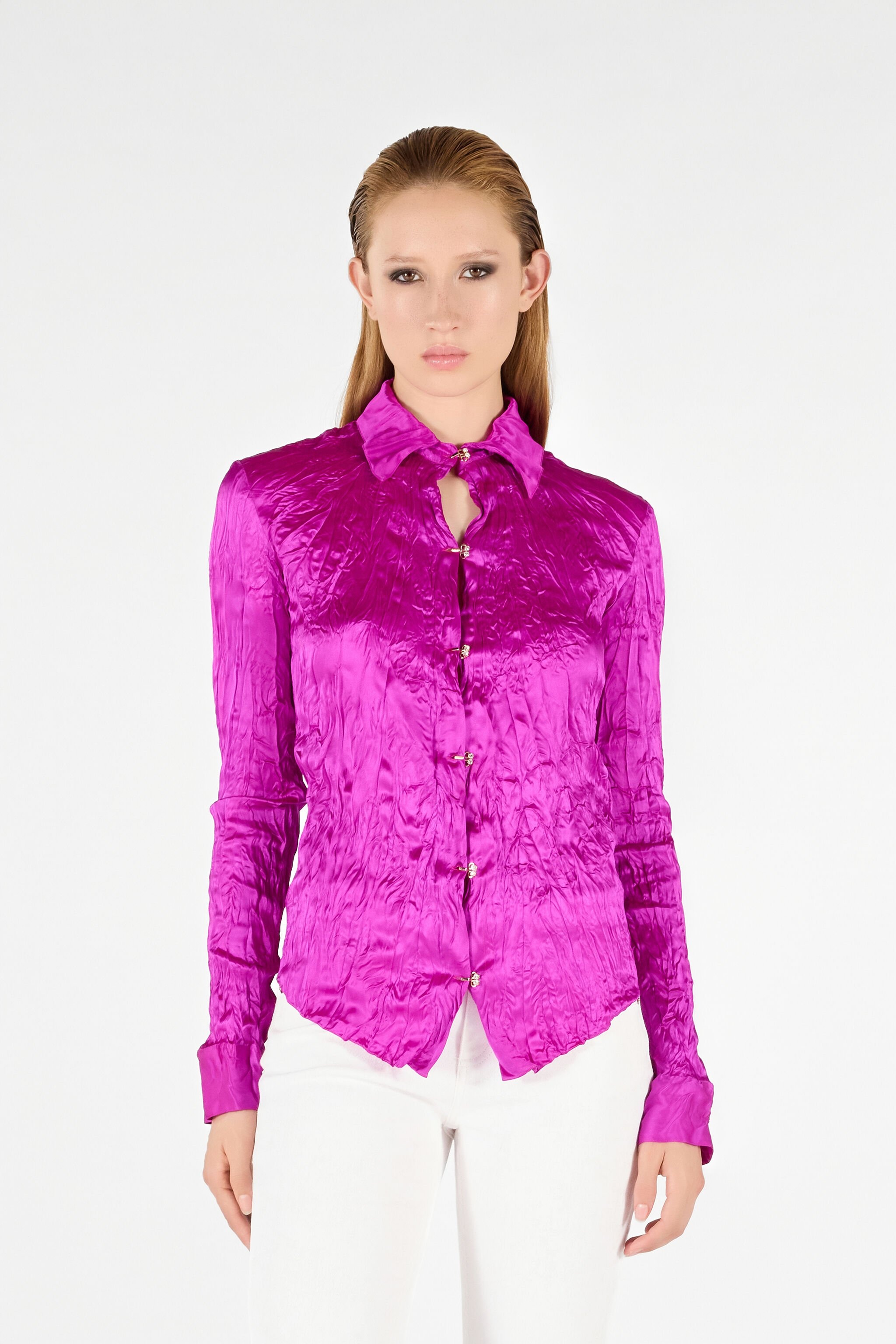 Solid Color Structured Shirt - 3