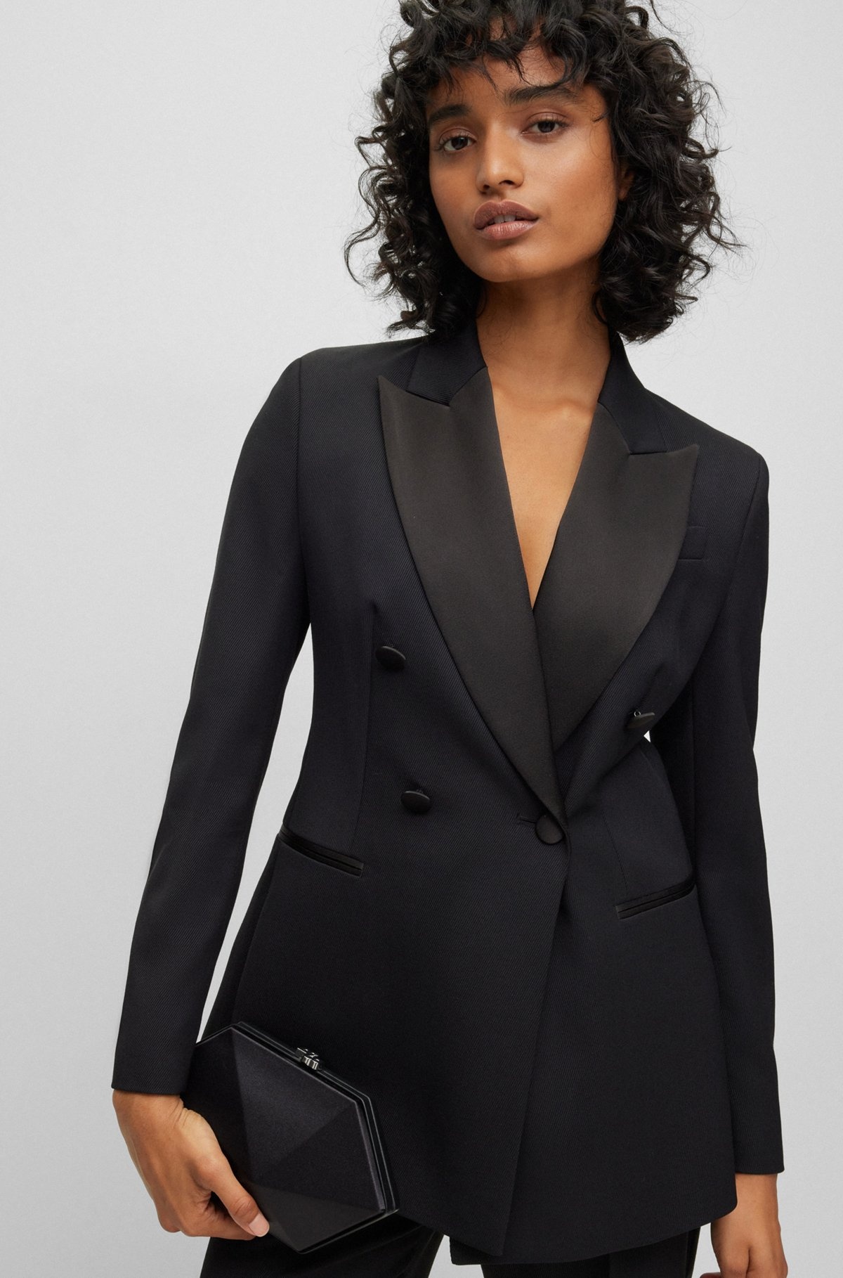 SLIM-FIT TUXEDO JACKET IN WOOL-BLEND TWILL - 6