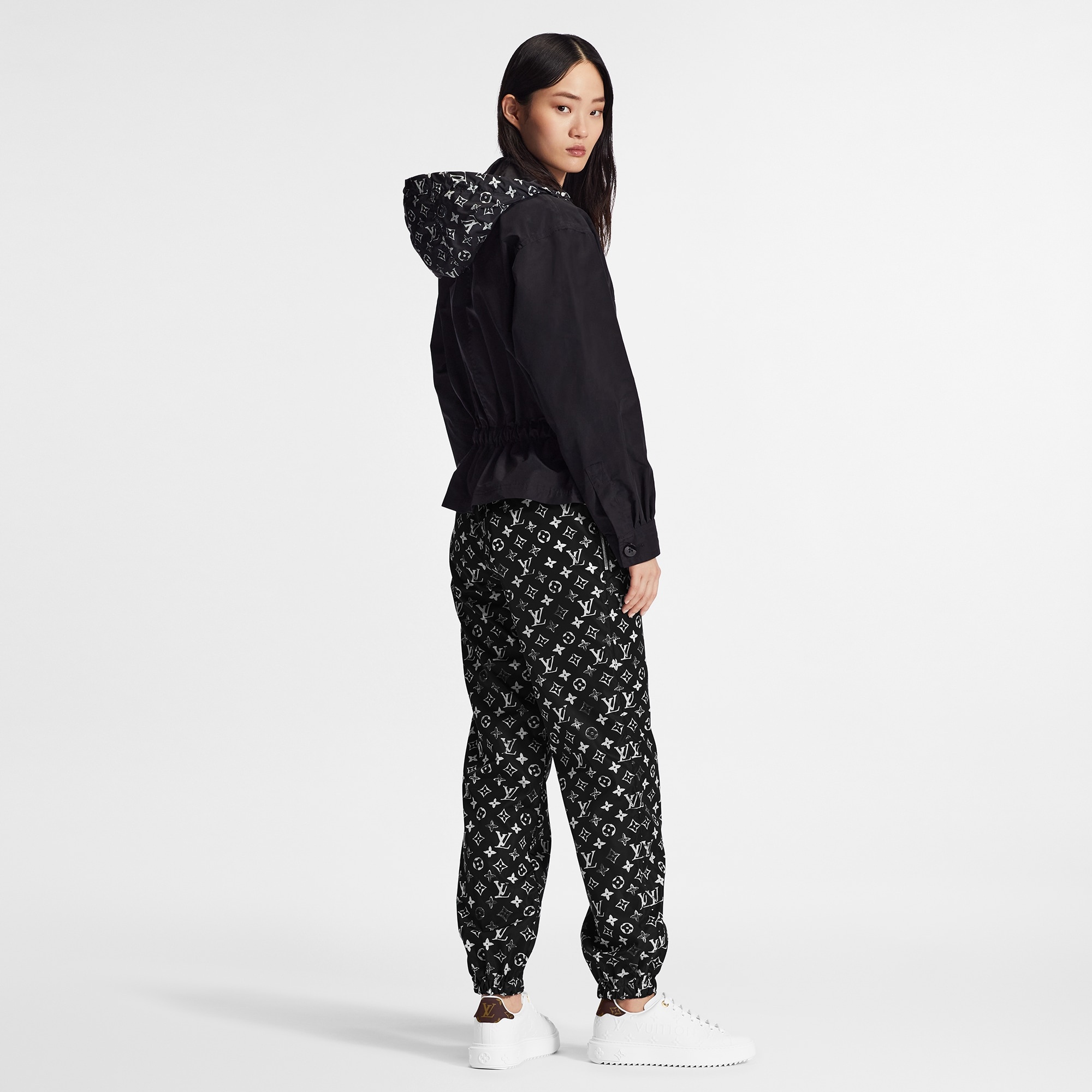 Stencil-effect Monogram Jogging Pants - 3