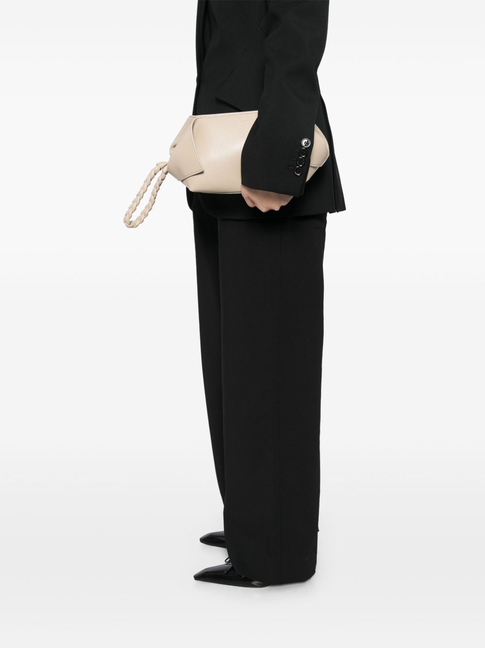 leather clutch bag - 2