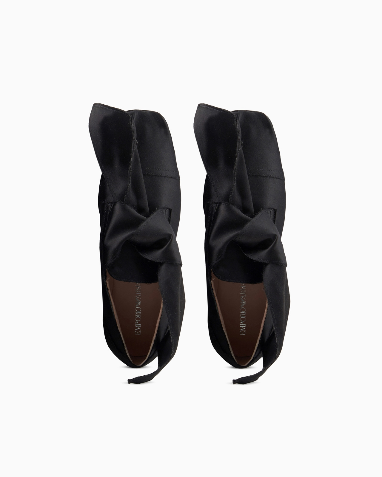 Satin slippers with knot - 3